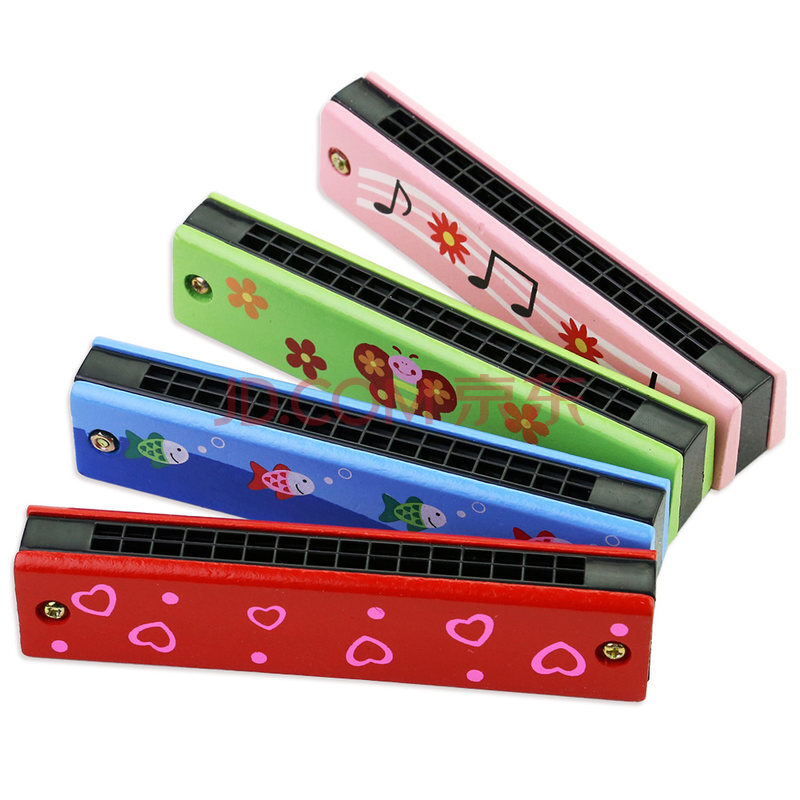 西洋管乐器 口琴 onevan 迷你男孩儿童吹口琴器初学者木质吹奏玩具