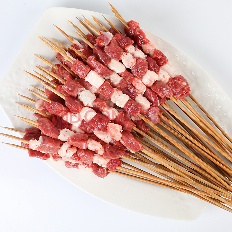 新疆羊肉串烤串食材半成品内蒙烧烤新鲜肉成品大串 60串2袋