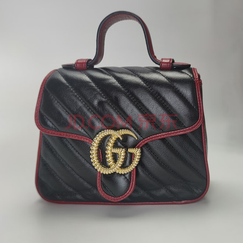 标的8 gucci古驰 marmont 绗缝皮革邮差包 链条单肩包 女款