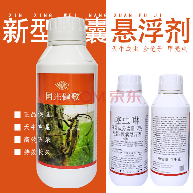 国光园林果树柳树红枫天牛金龟子蛤虫甲壳虫专用杀虫剂药 1kg