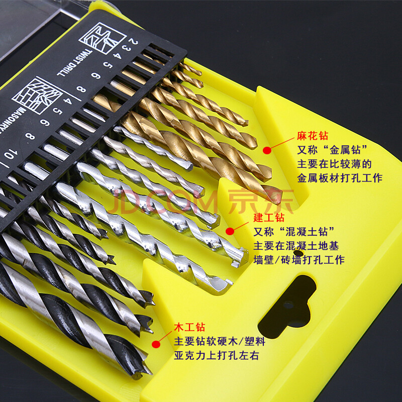 8只套装木工钻头3-10毫米