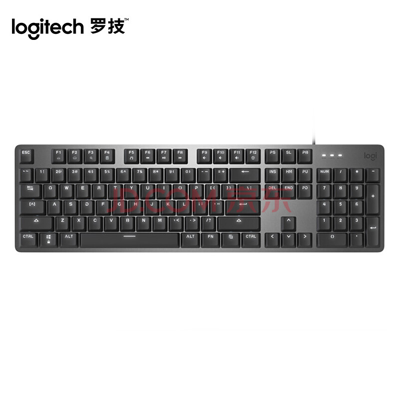 罗技(logitech)k845机械键盘有线键盘游戏办公键盘全尺寸单光黑色