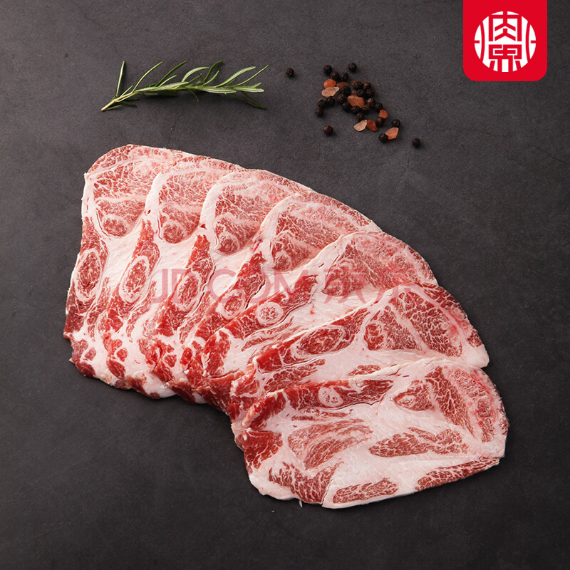 【肉界】西班牙伊比利亚黑猪梅花肉五花肉烤肉片韩式烤肉食材750g