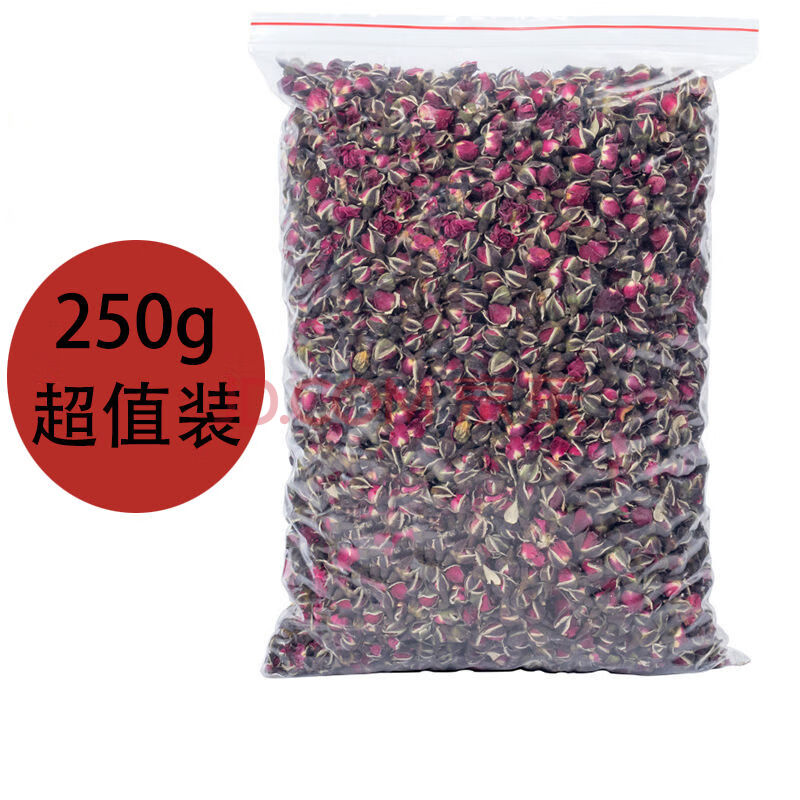 2021新玫瑰花茶干花玫瑰女人喝的云南金边玫瑰花泡茶泡水特级 一袋250