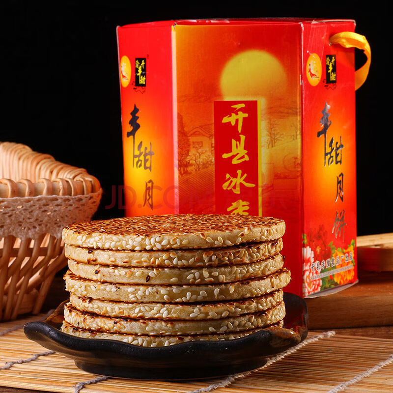 重庆开州特产 开县冰薄月饼 四川特产月饼芝麻饼 中秋月饼糕点 六角