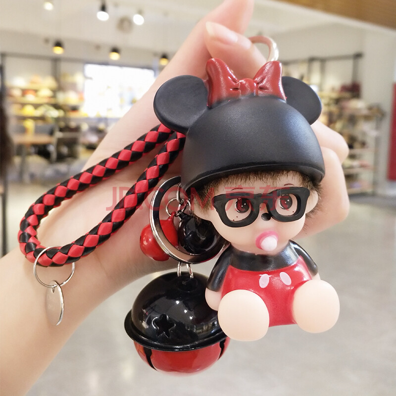 德克邦卡通钥匙扣女个性创意汽车包包钥匙挂件可爱网红公仔钥匙链男i