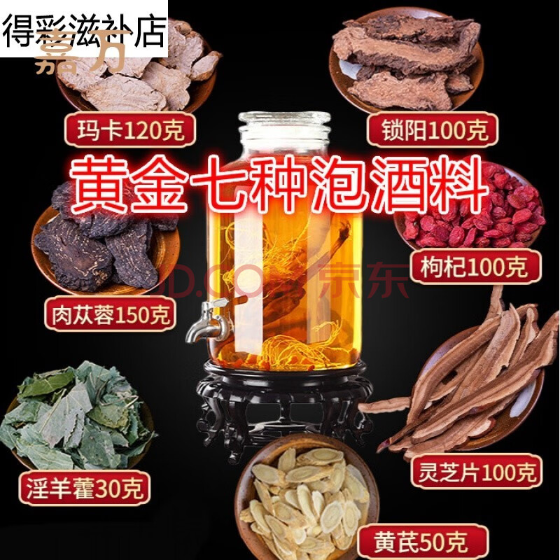 泡酒料男性養生滋補配方鎖陽肉蓯蓉靈芝藥酒泡酒材料泡酒專用藥材