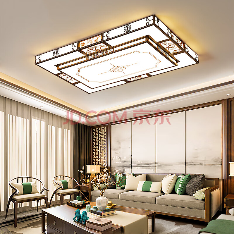 巨亿新中式客厅灯2021年新款灯具大全简约现代大气主灯大灯led吸顶灯