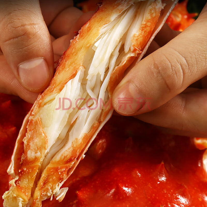【超粗蟹腿】超大蟹2只腿肉超肥大螃蟹整只2斤熟冻海鲜批发 大号【800