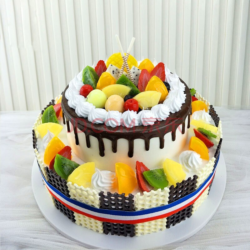麦巧园 10 6寸双层水果蛋糕水果夹心送朋友同城配送全国城区配送