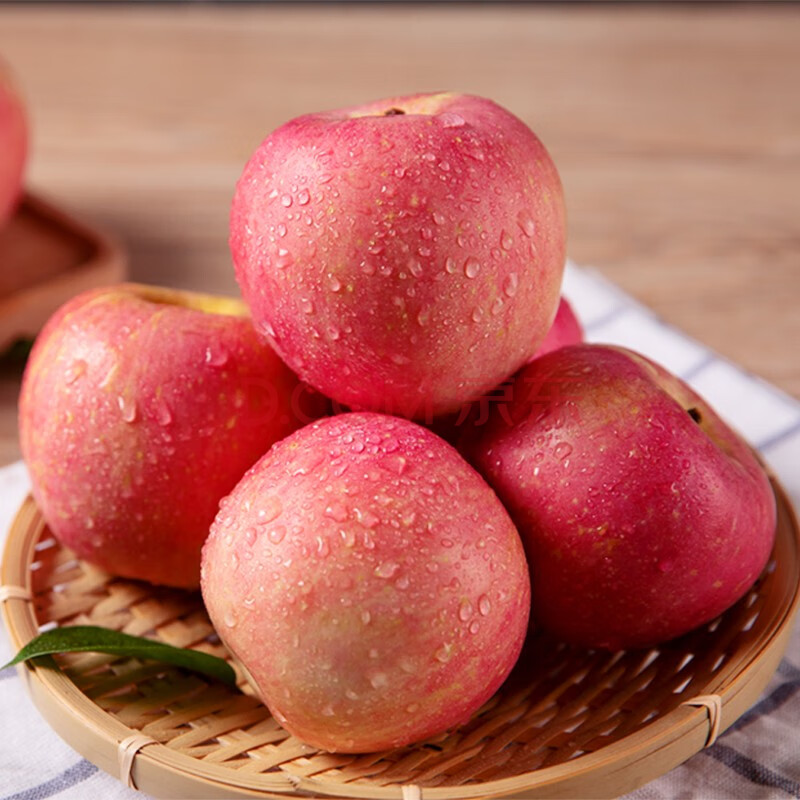 陕西洛川苹果 红富士苹果 新鲜脆甜整箱 新鲜水果 带箱5斤(单果150