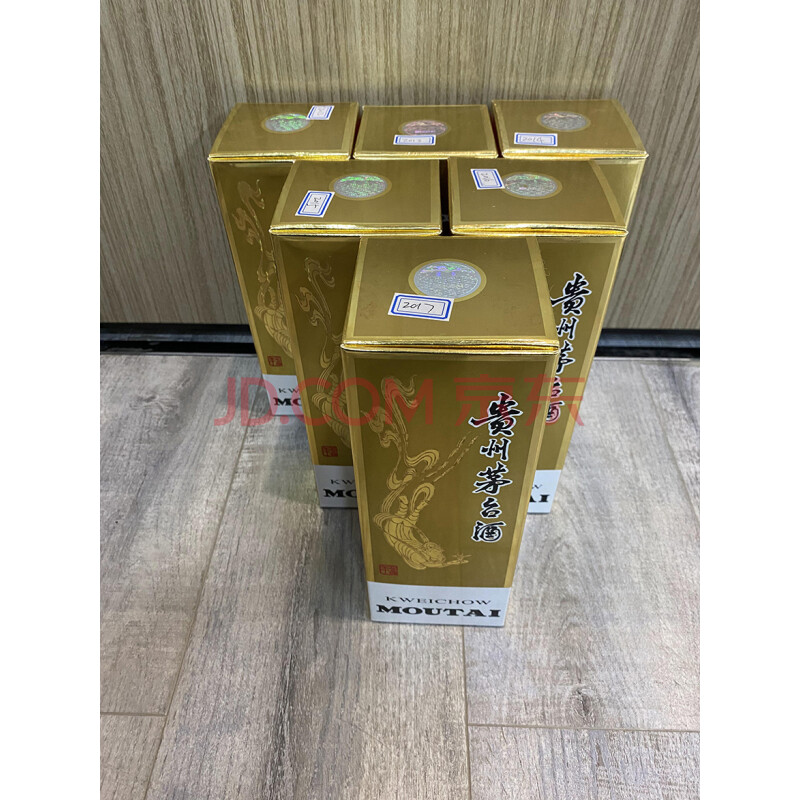 标的一	2012年~2017年飞天茅台 53度500ML  共6瓶