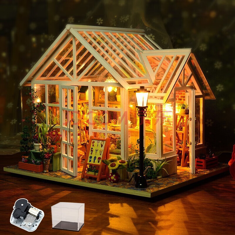 我的小屋diy小屋浪漫花房音乐八音盒表白女生生日礼物老婆生日礼物