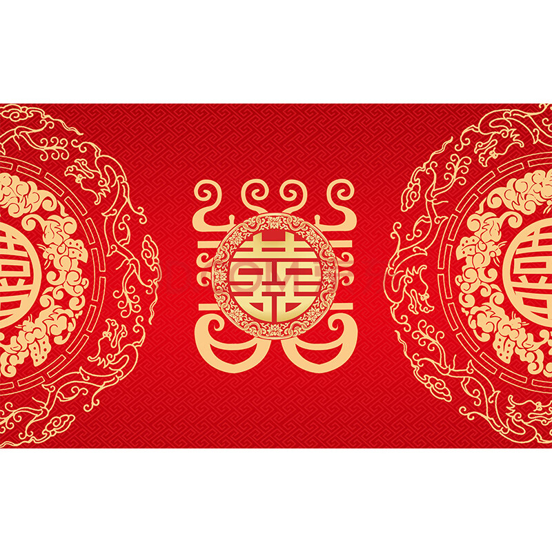 婚庆结婚用品婚房地毯喜庆家用红色地毯卧室红喜出入平安 双喜临门 45