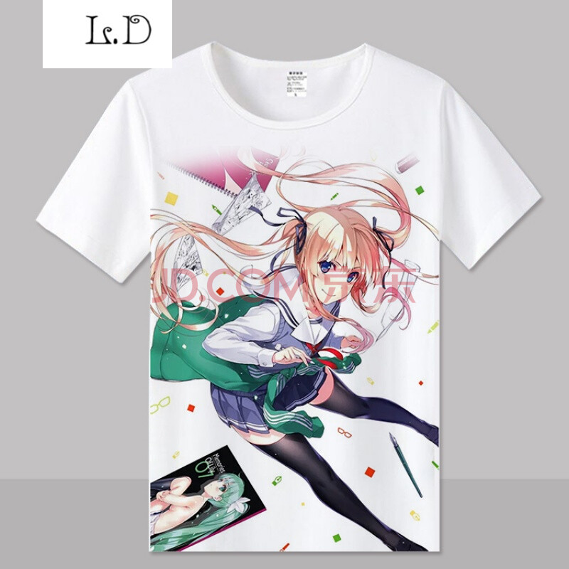 路人女主的养成方法 加藤惠诗羽英梨梨 动漫短袖t恤 二次元男女夏 15