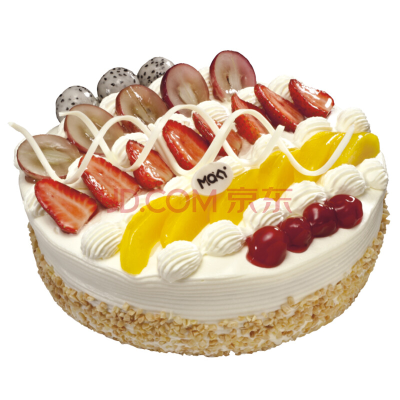 米旗maky 动物奶油生日蛋糕预订西安沈阳哈尔滨长春配送同城速递 鲜果