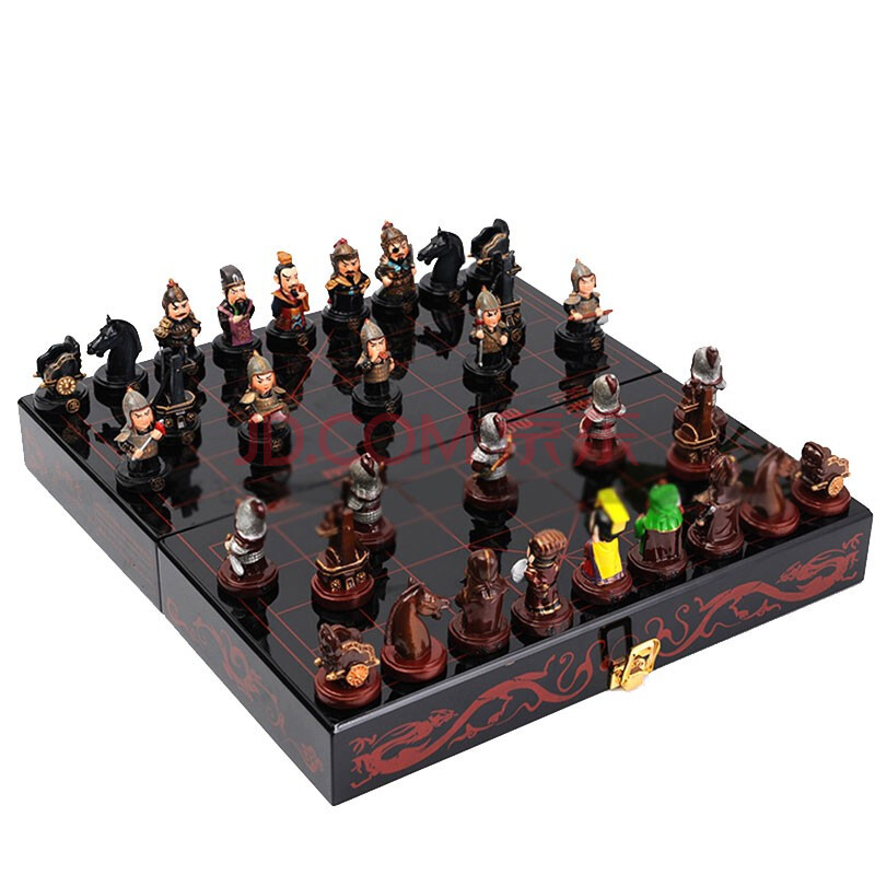 三国立体象棋 趣味中国象棋卡通玩具生日礼物商务礼品 写实版