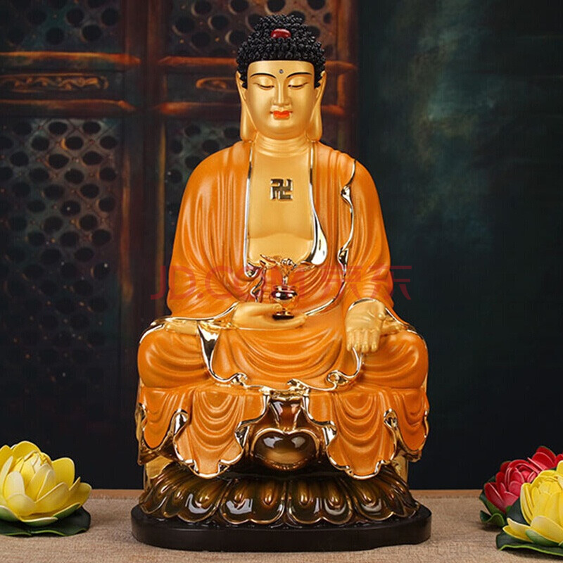 纯铜释迦牟尼佛地藏王菩萨三宝佛阿弥陀佛药师佛 19寸药师佛(高48厘米