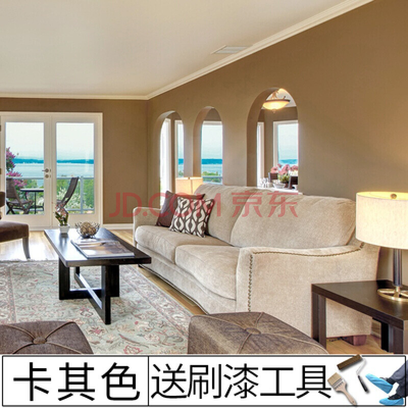 环氧树脂地坪漆地板漆水泥地面漆耐磨室内室外家用自流平油漆 卡其色