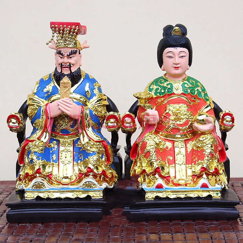 龙王爷佛像四海东海龙王龙母神像龙神客厅供奉佛像 30彩绘龙王龙母