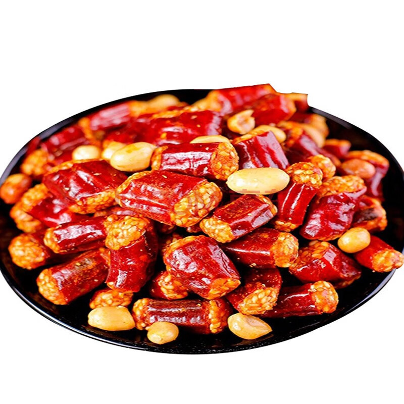 贵州贵阳特产香辣脆花生辣椒酥香干吃辣椒麻辣零食 香辣脆388g/瓶
