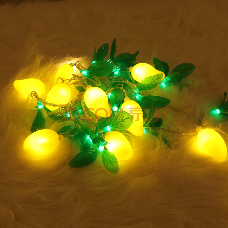 水果灯饰房间布置小彩灯闪灯串灯满天星室外装饰 芒果--10米50灯闪