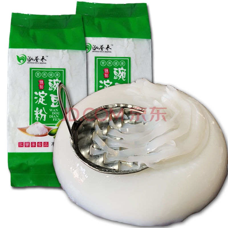 【京选好货】凉粉豌豆淀粉豌豆粉生粉贵州凉皮白凉粉粉原料 3斤【刮刀