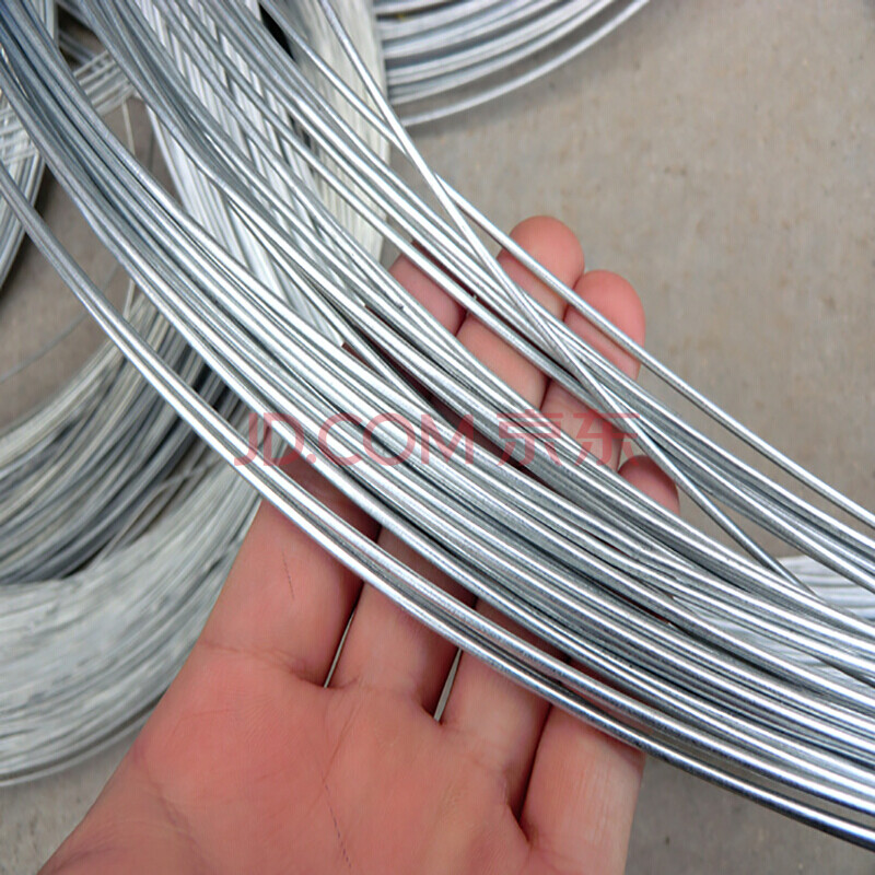 手工diy大棚热镀锌防锈挂窗帘晾衣绳园艺用品铁丝线 18号一斤粗约1