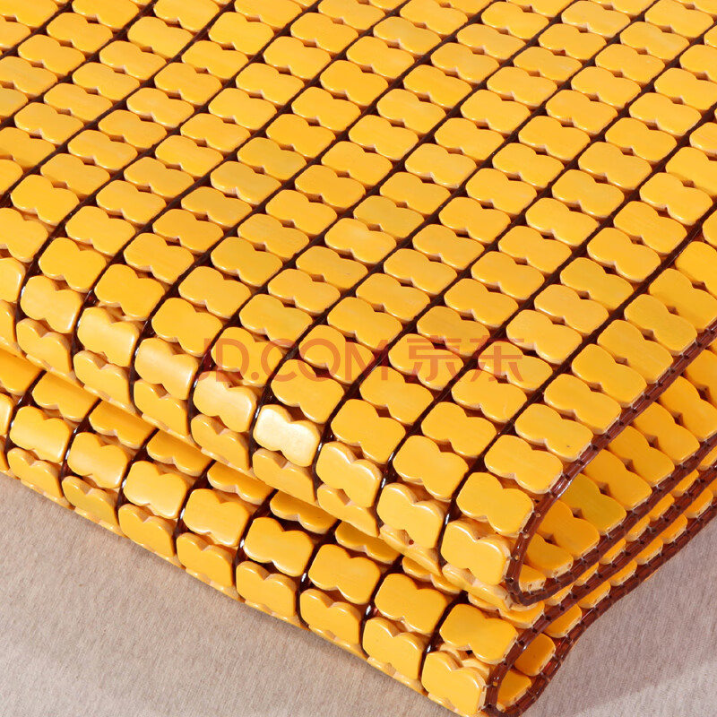 金色麻将席子 夏季竹凉垫 单人学生竹凉席 双人床席可折叠麻将块凉席