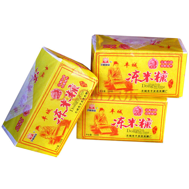 子龙冻米糖江西丰城特产传统桂花味零食小吃手工炒米糖糕点258克包装