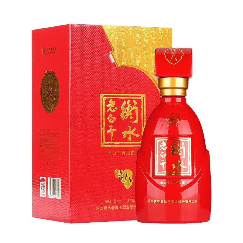 衡水老白乾 高度白酒 古法八 老白乾香型 52度 500ml 古法八 52度 500