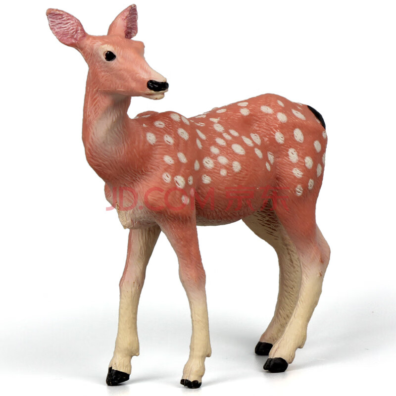 mechile仿真动物模型动物园玩具套装儿童认知奶牛考拉马羊驼 梅花鹿