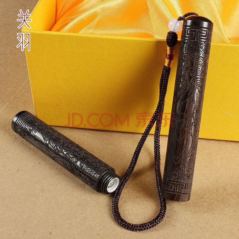 电子火折子气老式复古实木充电感应点烟器 创意礼品送男友 关羽