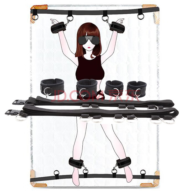 sm情趣用品男女用下体调教夫妻床上手脚铐束缚激情分腿捆绑绳成人合欢