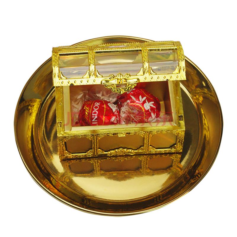 瑞士莲进口软心夹心牛奶巧克力喜糖成品2粒礼盒装 百宝箱首饰盒婚礼糖