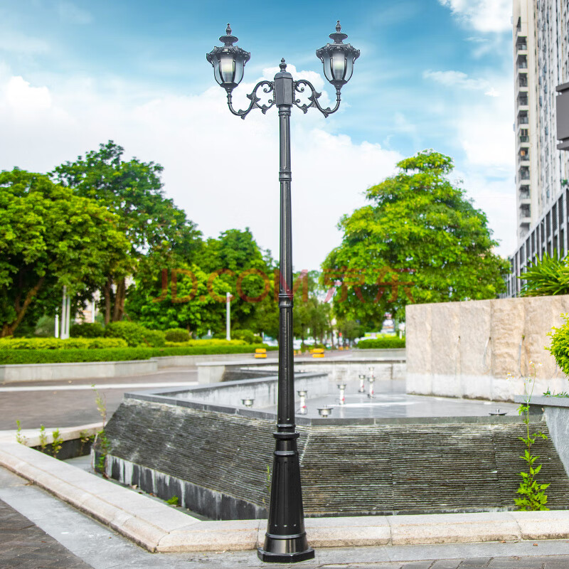 庭院路灯小区高杆灯户外防水草坪灯别墅欧式立柱复古花园灯景观灯 3