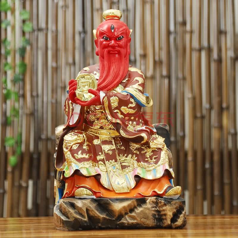 檀仙阁 太阴太阳星君16寸日月之神月光娘娘家用客厅风水供奉摆件玻璃