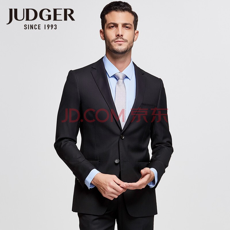                     JUDGER 庄吉 羊毛混纺桑蚕丝西服                