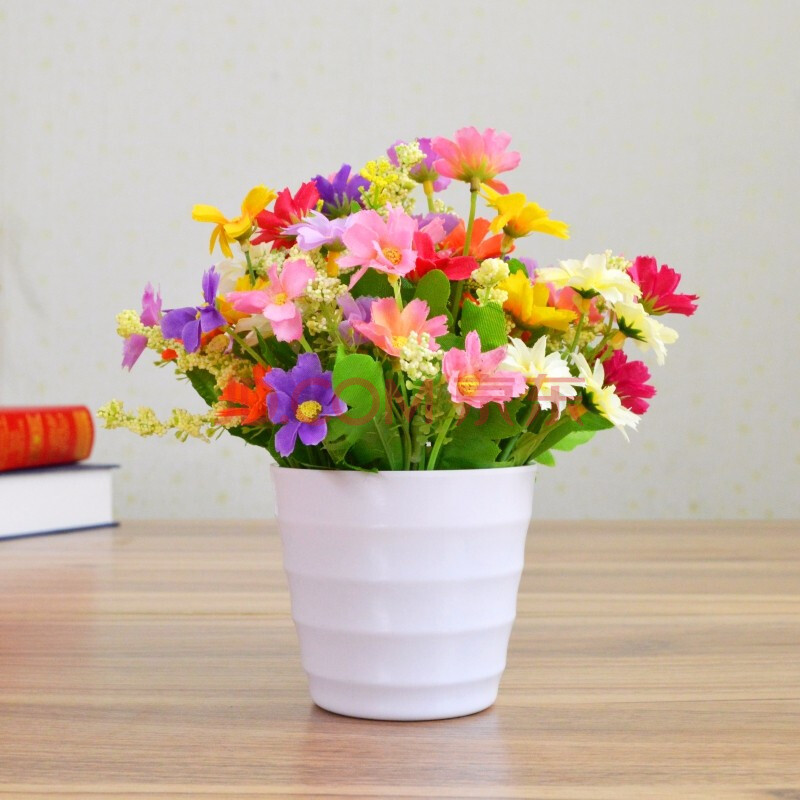 美伊朵 假花仿真绢花插花艺塑料花套装客厅家居室内餐桌装饰假植物