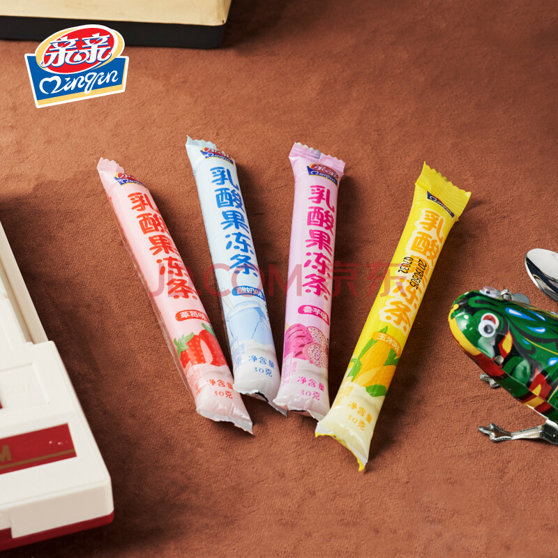 亲亲果冻30g*60根乳酸果冻条可吸果冻解馋小零食耐吃网红休闲小吃