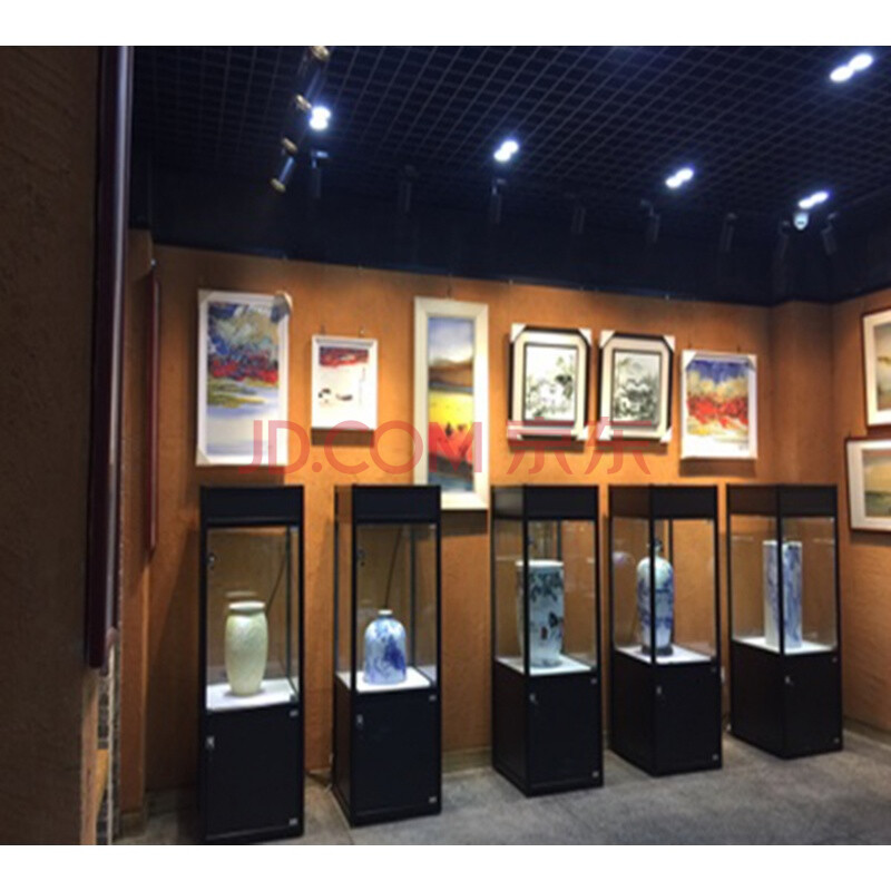 玻璃藏品櫃展示架博物館展櫃立式古玩古董展示櫃文物收藏櫃陳列櫃