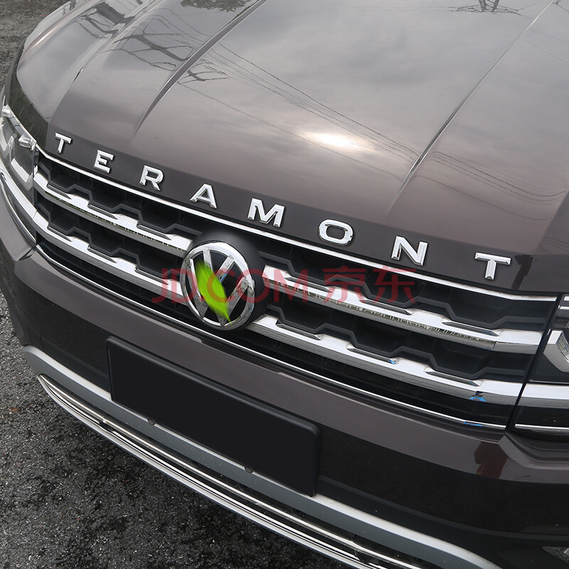 fox 途昂车头标字母贴装饰大众途昂x发动机盖字母标途昂专用 【锌合金