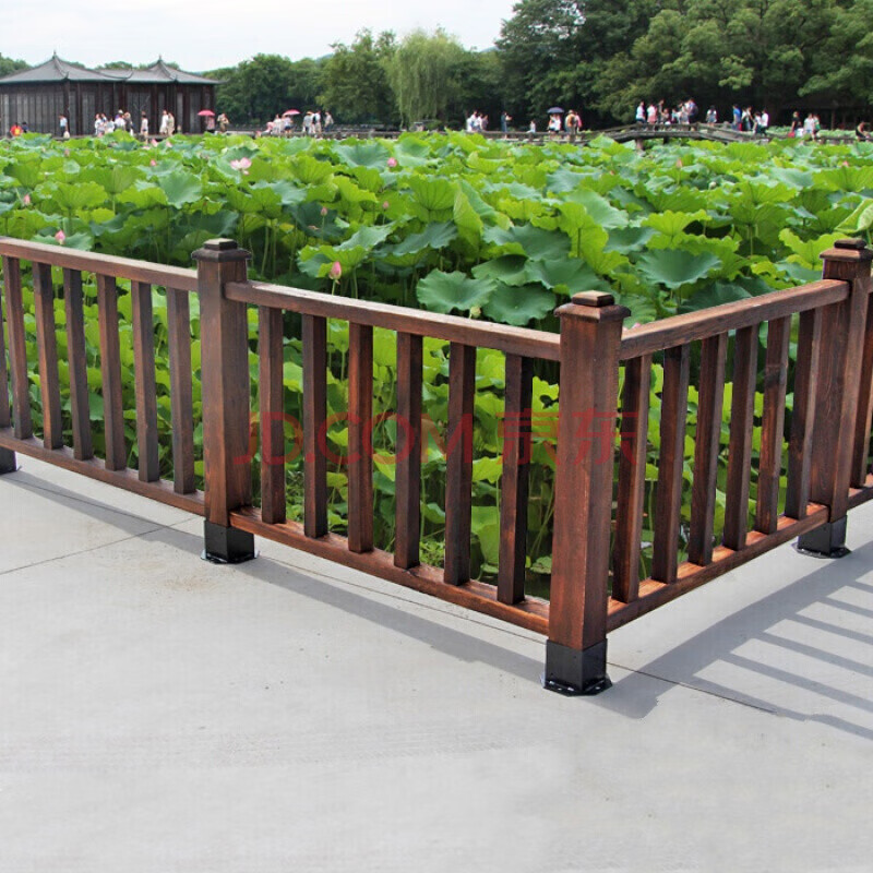 户外庭院阳台露台道路草坪室外防腐木栅栏护栏木围栏碳化木木栏杆