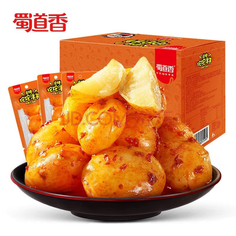 蜀道香 香辣味炭烤坨坨洋芋 50g*20袋/盒 小土豆四川风味特色休闲零食