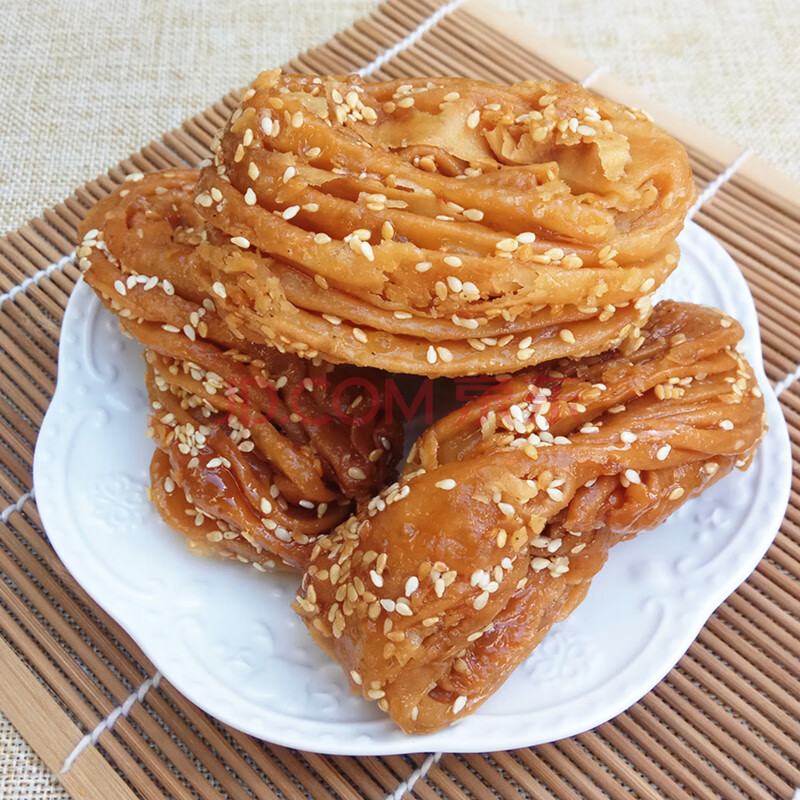 蜜果子蜜糖芝麻香马蹄酥河南特产纯手工传统制作零食甜点500gz 蜜马蹄