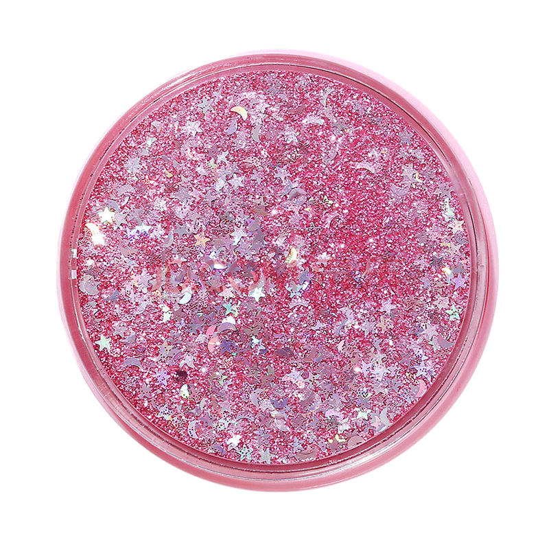 隐形近视眼镜盒 伴侣盒存放瞳美双联盒 粉色流沙