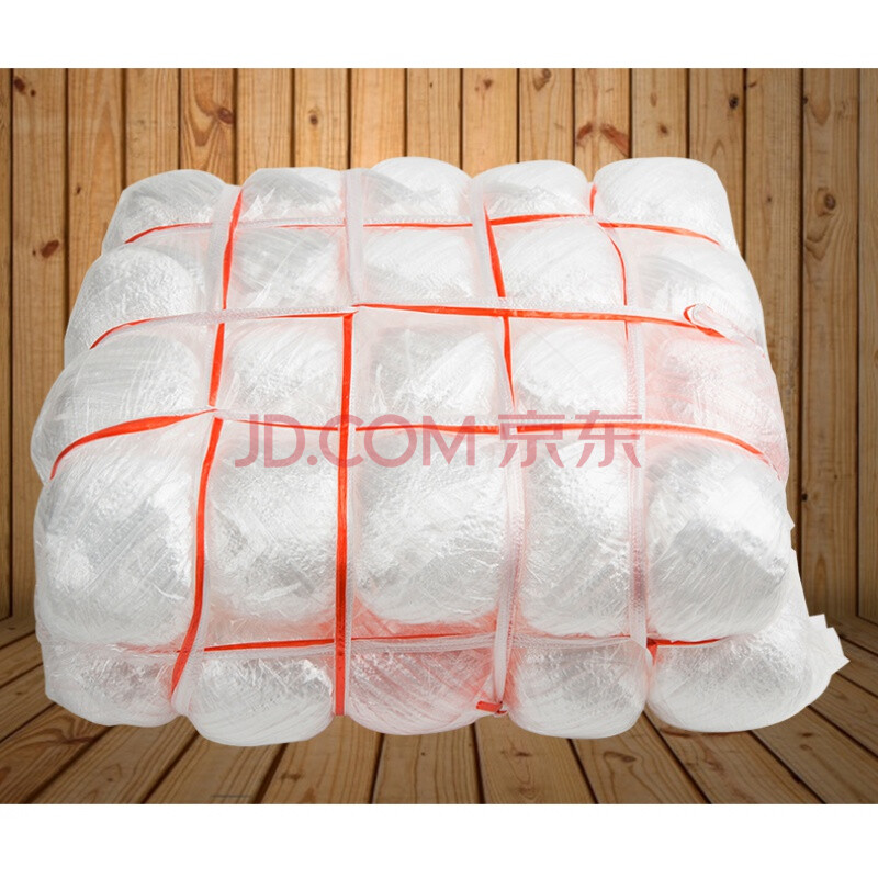 捆扎绳 塑料绳子 撕裂带透明耐磨尼龙包装捆绑绳 打包扎口绳40个 白色