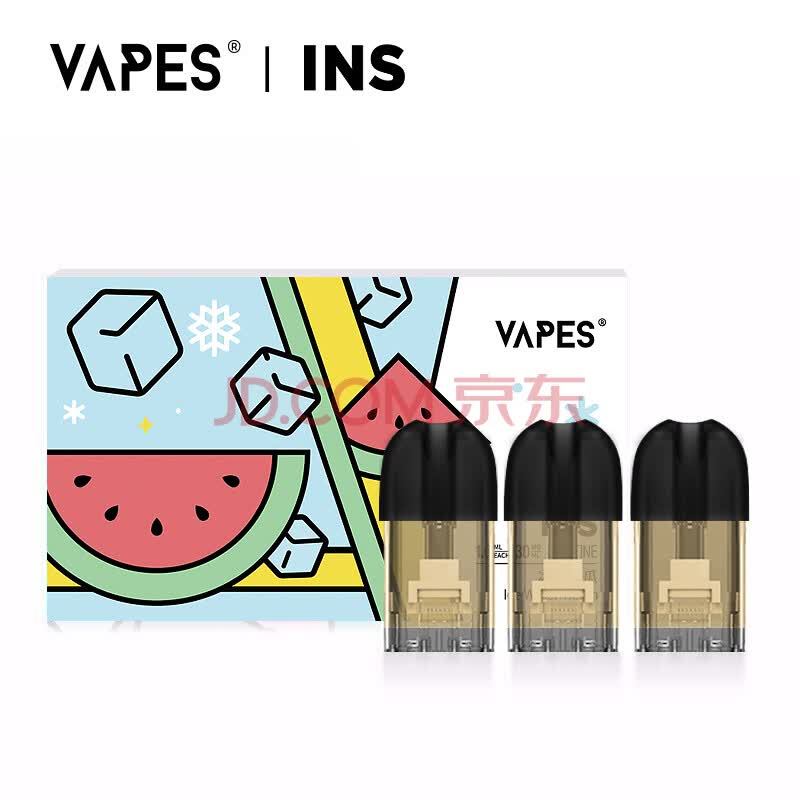 vapes ins电子烟烟弹 烟油雾化弹 换弹小烟雾化器 冰爽西瓜