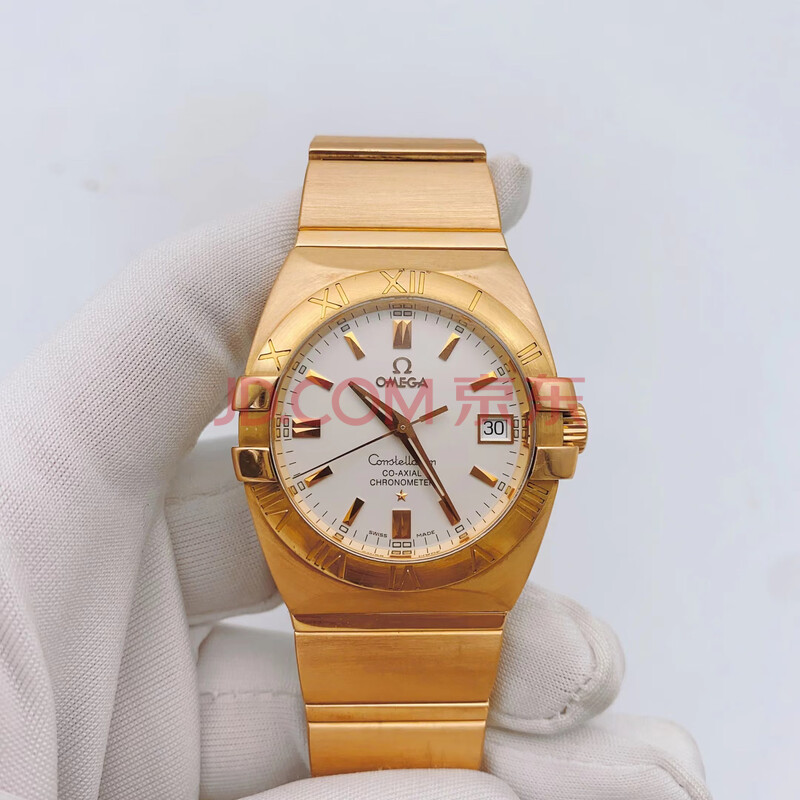 03853 欧米茄星座系列18k金男士腕表