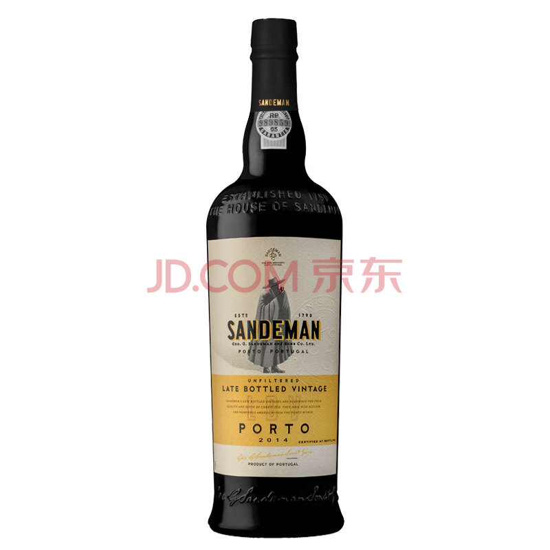 葡萄牙进口波特酒 山地文(sandeman) 波特lbv晚封瓶 加强型葡萄酒750